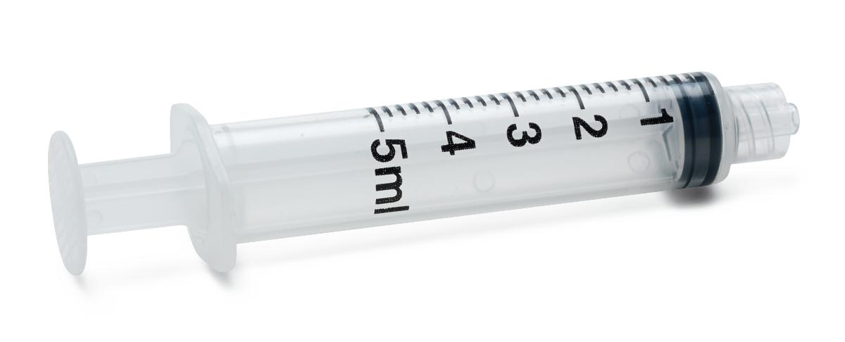 21g, 1 Needle - 5cc/5ml Syringe