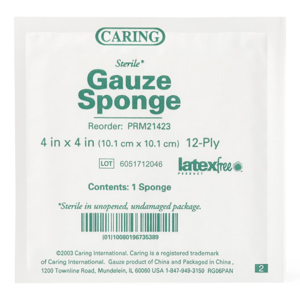 Gauze Sponge – 4 x 4 Sterile – Tray – Baby Birth and Beyond